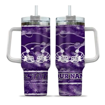 custom kansas state wildcats honey streaks purple curved tumbler best selling.webp