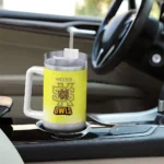 custom kennesaw state owls geometric prism gold curved tumbler best selling.webp