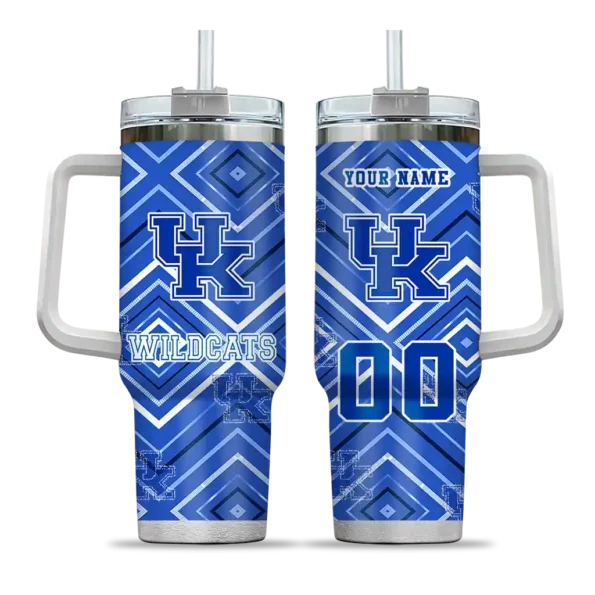 custom kentucky wildcats bold diamonds blue curved tumbler best selling.webp