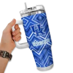 custom kentucky wildcats bold diamonds blue curved tumbler best selling.webp