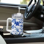 custom kentucky wildcats camo mashup blue white curved tumbler best selling.webp