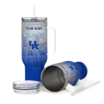 custom kentucky wildcats gradient dots blue curved tumbler best selling.webp
