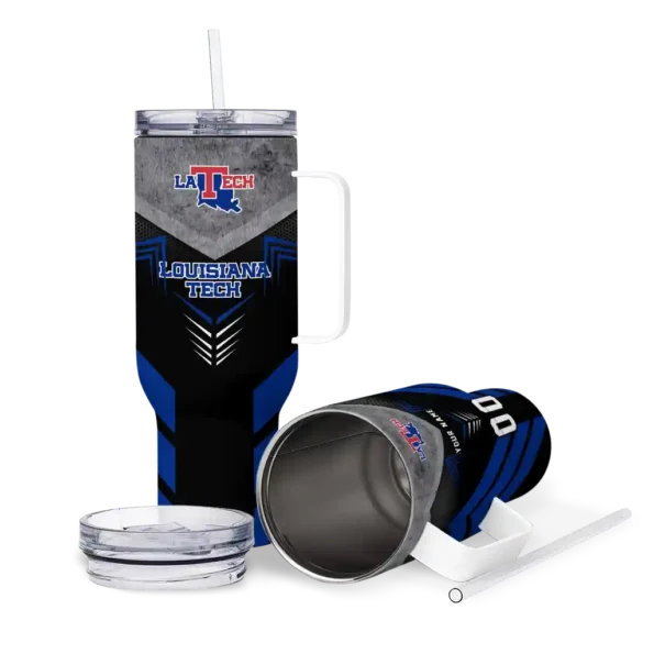 custom la tech arrow armor blue black curved tumbler high quality.webp
