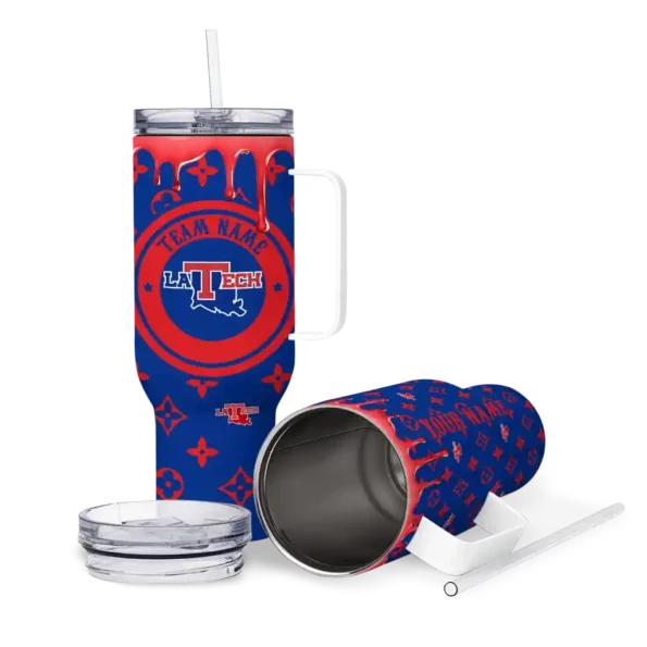custom la tech bullseye drips blue curved tumbler high quality.webp