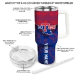 custom la tech chevron stripe blue curved tumbler best selling.webp