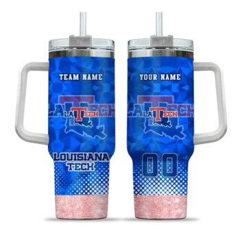 custom la tech geometric prism blue curved tumbler best selling.webp