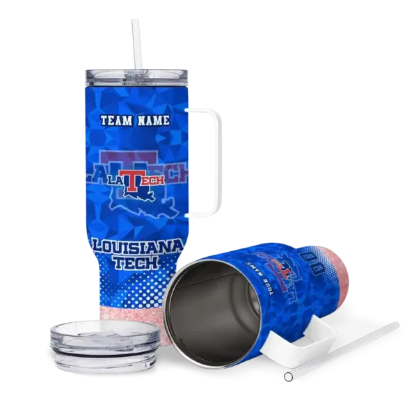 custom la tech geometric prism blue curved tumbler high quality.webp