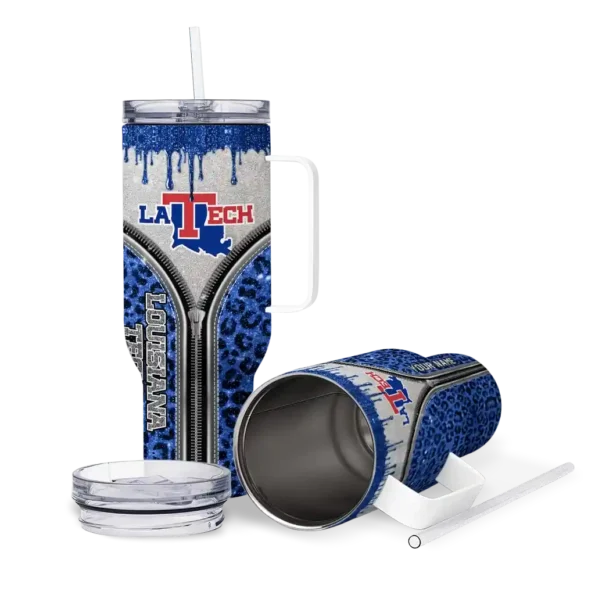 custom la tech leopard zipper blue curved tumbler high quality.webp