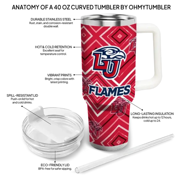 custom liberty flames bold diamonds red curved tumbler new arrival.webp