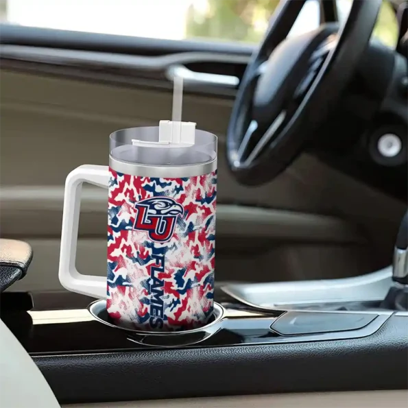 custom liberty flames camo mashup red white curved tumbler trendy.webp