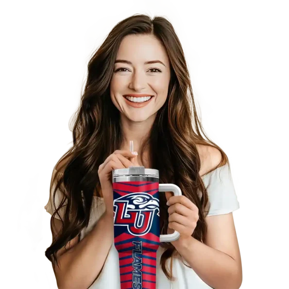 custom liberty flames chevron layers red curved tumbler premium grade.webp
