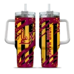 custom louisiana monroe warhawks claw cut red black curved tumbler best selling.webp