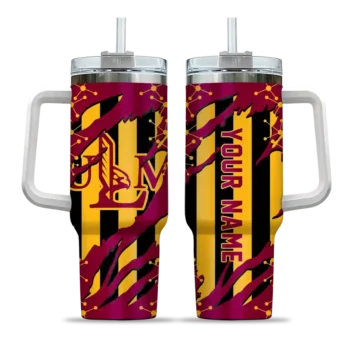 custom louisiana monroe warhawks claw cut red black curved tumbler best selling.webp