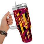 custom louisiana monroe warhawks claw cut red black curved tumbler best selling.webp