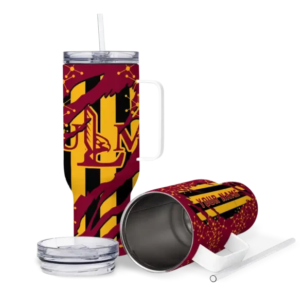 custom louisiana monroe warhawks claw cut red black curved tumbler high quality.webp