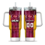 custom louisiana monroe warhawks hexagon armor red curved tumbler best selling.webp