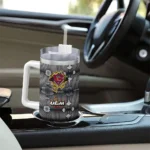 custom louisiana monroe warhawks superman shield red gray curved tumbler best selling.webp