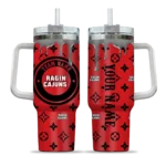 custom louisiana ragin cajuns bullseye drips red curved tumbler best selling.webp