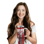 custom louisiana ragin cajuns leopard zipper red curved tumbler best selling.webp