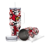 custom louisville cardinals camo mashup red white curved tumbler best selling.webp