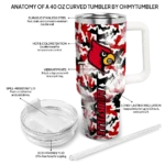custom louisville cardinals camo mashup red white curved tumbler best selling.webp