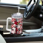 custom louisville cardinals camo mashup red white curved tumbler best selling.webp