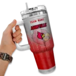 custom louisville cardinals gradient dots red curved tumbler best selling.webp