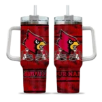custom louisville cardinals honey streaks red curved tumbler best selling.webp