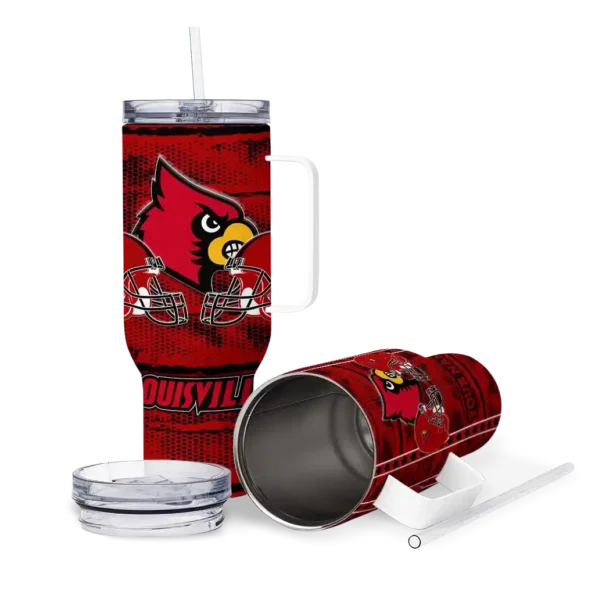 custom louisville cardinals honey streaks red curved tumbler high quality.webp