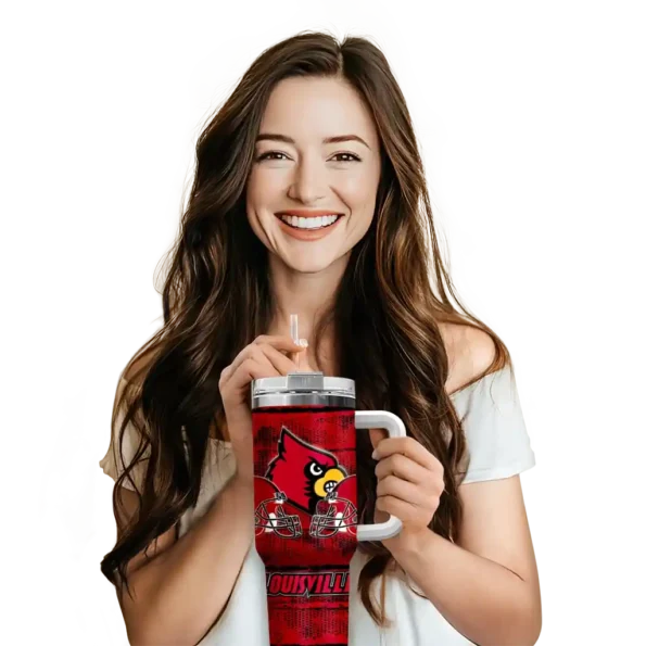 custom louisville cardinals honey streaks red curved tumbler premium grade.webp