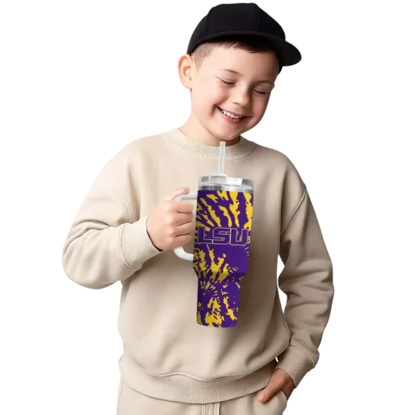 custom lsu tigers burst swirl purple curved tumbler latest model.webp