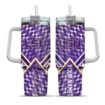 custom lsu tigers chevron angle purple curved tumbler best selling.webp