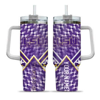 custom lsu tigers chevron angle purple curved tumbler best selling.webp