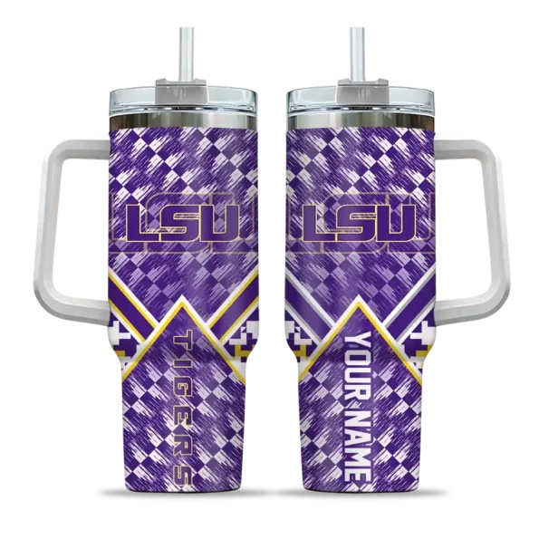 custom lsu tigers chevron angle purple curved tumbler best selling.webp