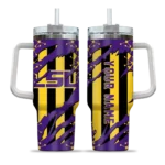 custom lsu tigers claw cut purple black curved tumbler best selling.webp