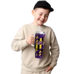 custom lsu tigers claw cut purple black curved tumbler best selling.webp