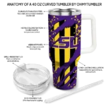 custom lsu tigers claw cut purple black curved tumbler best selling.webp