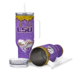 custom lsu tigers heart helmet motif purple curved tumbler best selling.webp