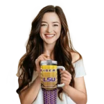 custom lsu tigers hex texture purple curved tumbler best selling.webp