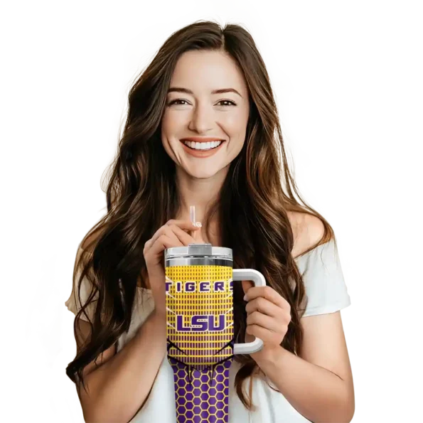 custom lsu tigers hex texture purple curved tumbler premium grade.webp