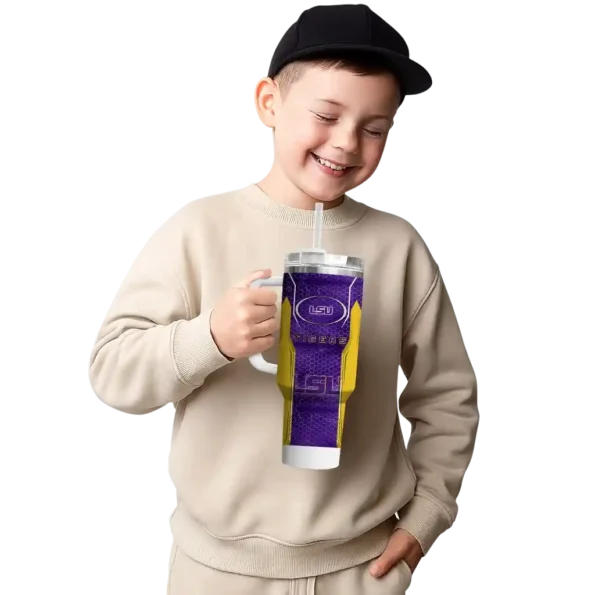custom lsu tigers hexagon armor purple curved tumbler latest model.webp