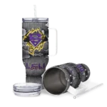 custom lsu tigers superman shield purple gray curved tumbler best selling.webp