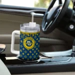 custom marquette golden eagles bullseye drips blue curved tumbler best selling.webp