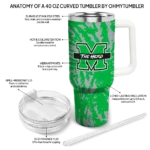 custom marshall thundering herd burst swirl green curved tumbler best selling.webp