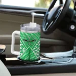 custom marshall thundering herd chevron angle green curved tumbler best selling.webp