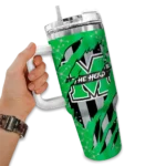 custom marshall thundering herd claw cut green black curved tumbler best selling.webp