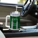 custom marshall thundering herd hexagon armor green curved tumbler best selling.webp