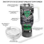 custom marshall thundering herd superman shield green gray curved tumbler best selling.webp
