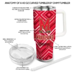 custom maryland terrapins bold diamonds red curved tumbler best selling.webp