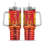 custom maryland terrapins chevron layers red curved tumbler best selling.webp